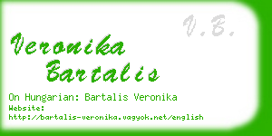 veronika bartalis business card